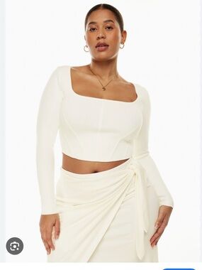 Aritzia Wilfred Natalie Sweater, Small, Light Birch